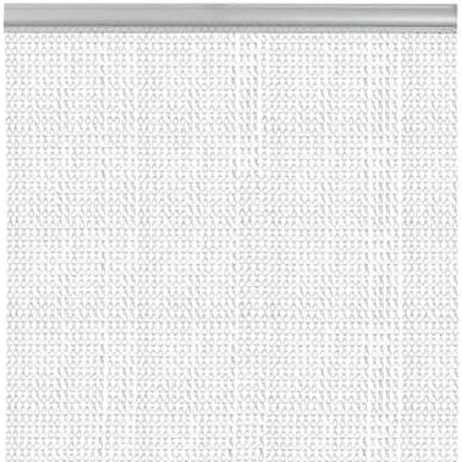 Aluminum Chain Door Fly Screen 39" x 79" (Silver), detail view